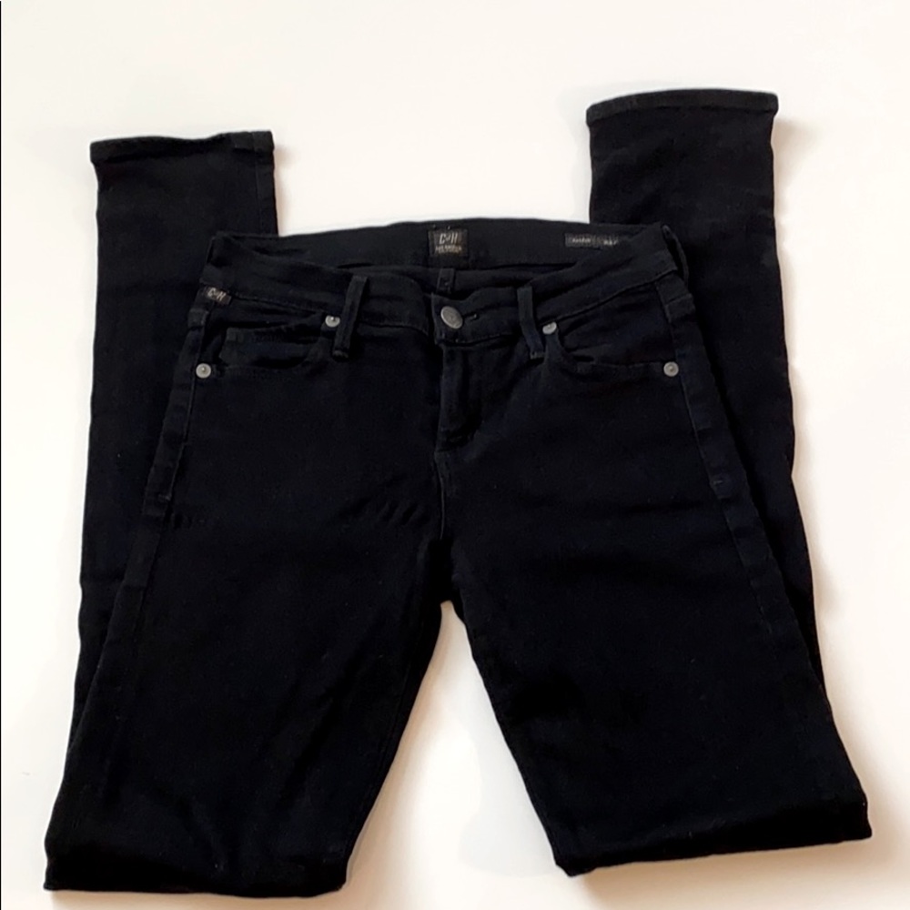 Citizens of Humanity Jean slick skinny black 25